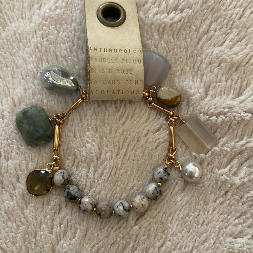 Anthropologie bracelet with various stones